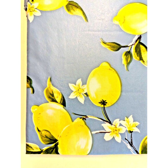 Lemon Tree Vinyl Tablecloth Flannel Backing Country KItchen 60 X 120-in Gift NEW - Picture 3 of 3